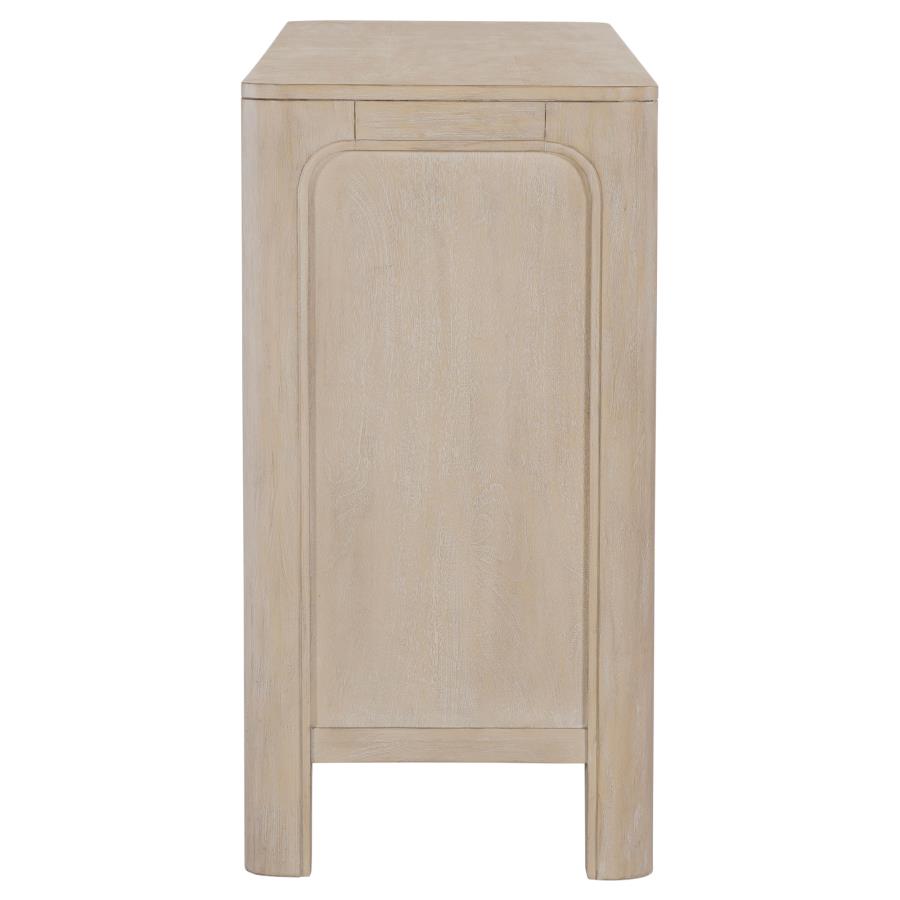 Solano Sliding Door Dining Sideboard Server Weathered Mango