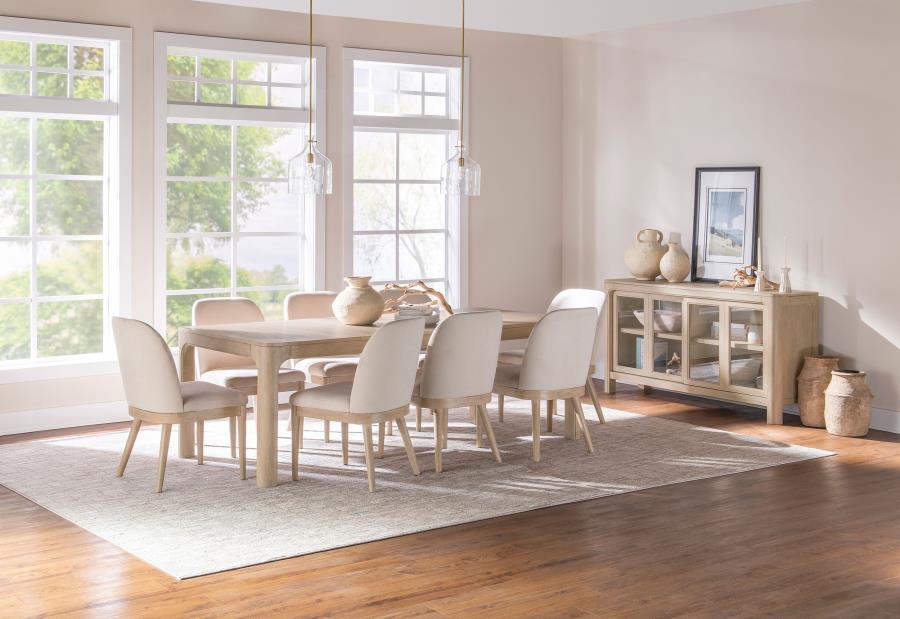 Solano Sliding Door Dining Sideboard Server Weathered Mango
