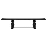 Florence 9-piece 126-inch Extension Dining Table Set Distressed Black