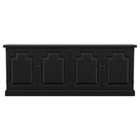 Florence 4-door Dining Sideboard Buffet Distressed Black