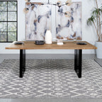 Home & Sleep Outlet - Bradshaw 80-inch Live Edge Wood Dining Table Natural Acacia