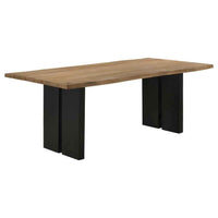 Bradshaw 80-inch Live Edge Wood Dining Table Natural Acacia