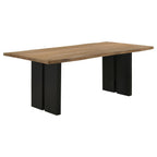 Home & Sleep Outlet - Bradshaw 80-inch Live Edge Wood Dining Table Natural Acacia