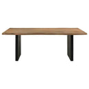 Bradshaw 80-inch Live Edge Wood Dining Table Natural Acacia