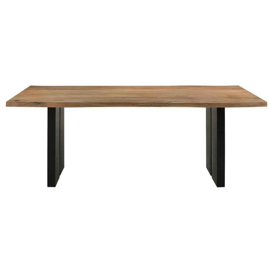 Bradshaw 80-inch Live Edge Wood Dining Table Natural Acacia