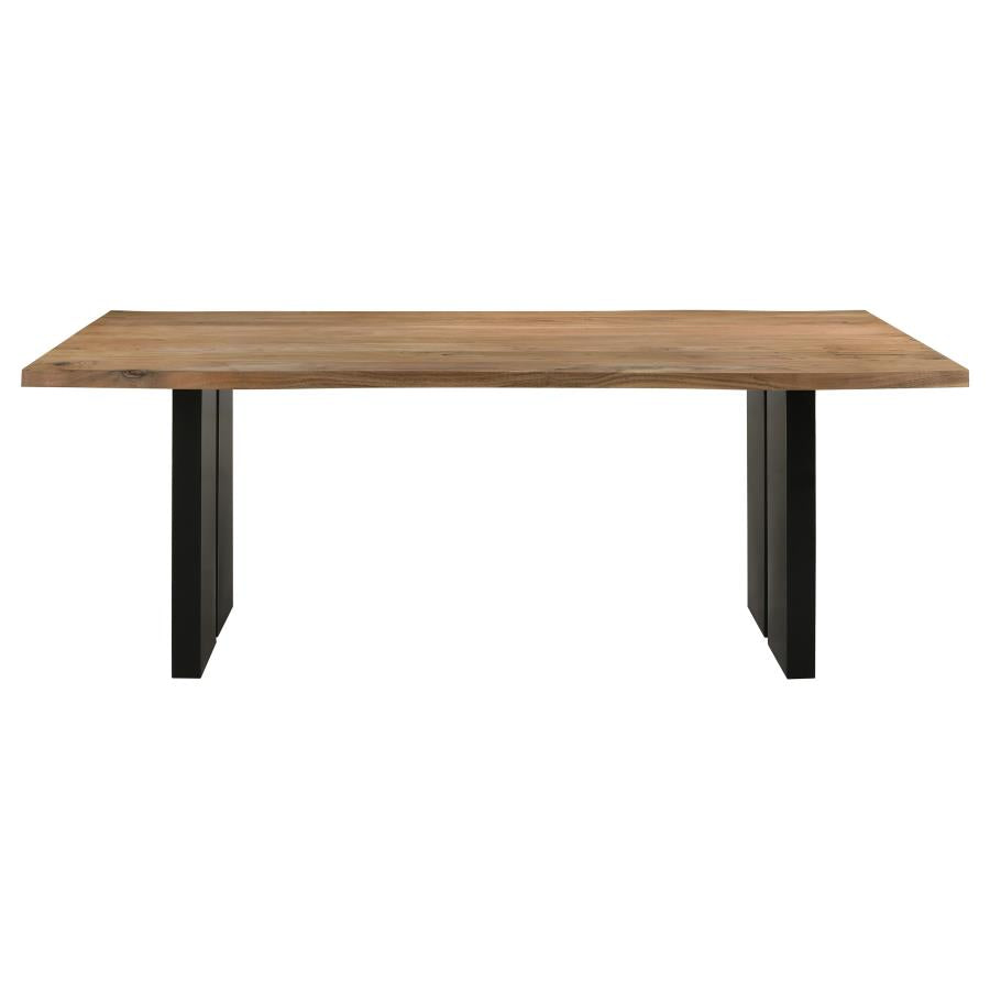 Home & Sleep Outlet - Bradshaw 80-inch Live Edge Wood Dining Table Natural Acacia