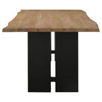 Home & Sleep Outlet - Bradshaw 80-inch Live Edge Wood Dining Table Natural Acacia