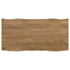 Home & Sleep Outlet - Bradshaw 80-inch Live Edge Wood Dining Table Natural Acacia