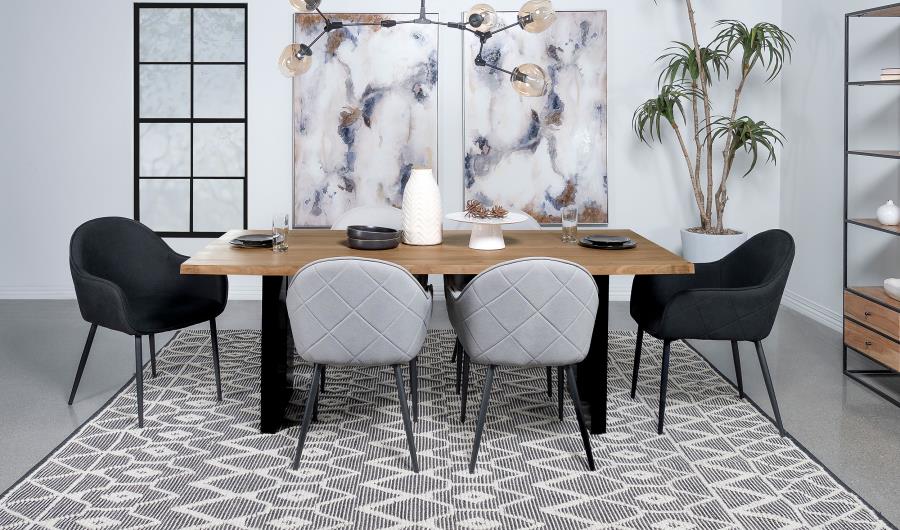 Home & Sleep Outlet - Bradshaw 80-inch Live Edge Wood Dining Table Natural Acacia