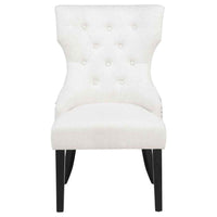 Baney Fabric Upholstered Dining Side Chair Cream and Black