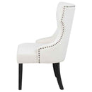 Baney Fabric Upholstered Dining Side Chair Cream and Black