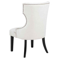 Baney Fabric Upholstered Dining Side Chair Cream and Black