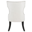Baney Fabric Upholstered Dining Side Chair Cream and Black