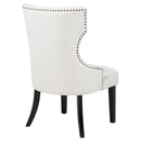Baney Fabric Upholstered Dining Side Chair Cream and Black