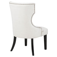 Baney Fabric Upholstered Dining Side Chair Cream and Black