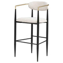 Tina Fabric Upholstered Bar Chair Beige (Set of 2)