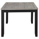 Elodie 7-piece Rectangular Extension Leaf Dining Set Black