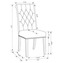 Phelps 5-piece Rectangular Dining Table Set Distressed Noir