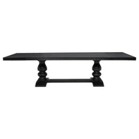 Phelps 7-piece Rectangular Dining Table Set Distressed Noir