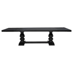 Phelps 7-piece Rectangular Dining Table Set Distressed Noir