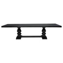 Phelps 9-piece Rectangular Dining Table Set Distressed Noir