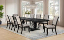 Phelps 9-piece Rectangular Dining Table Set Distressed Noir