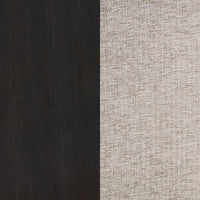 Phelps Upholstered Dining Arm Chair Tan Distressed Noir (Set of 2)