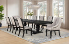 Home & Sleep Outlet - Phelps Upholstered Dining Arm Chair Tan Distressed Noir (Set of 2)