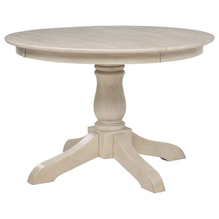 Orrison 7-piece Oval 62-inch Extension Leaf Dining Set Linen