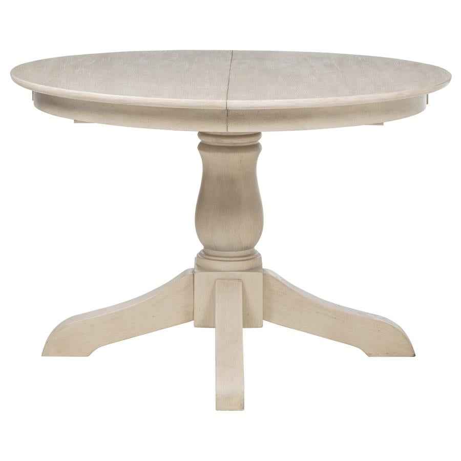 Orrison Oval 62-inch Wood Extension Leaf Dining Table Linen