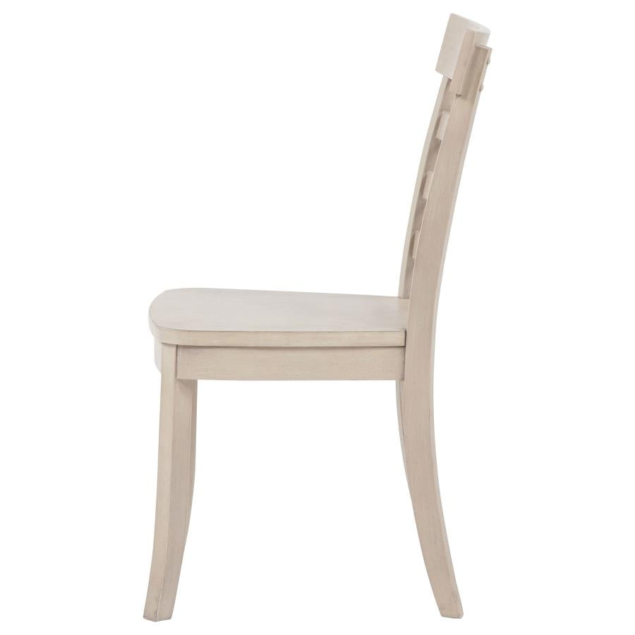 Home & Sleep Outlet - Orrison Ladder Back Dining Side Chair Linen (Set of 2)