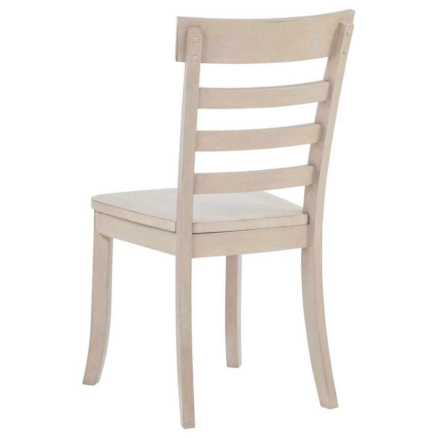 Home & Sleep Outlet - Orrison Ladder Back Dining Side Chair Linen (Set of 2)