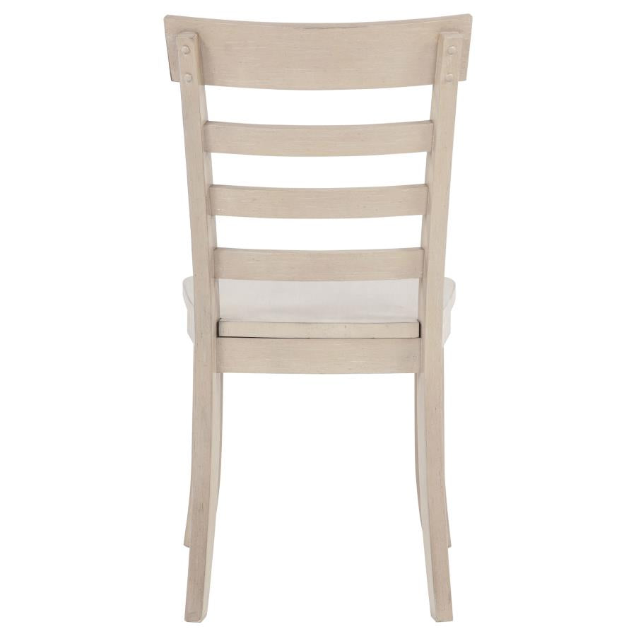 Home & Sleep Outlet - Orrison Ladder Back Dining Side Chair Linen (Set of 2)