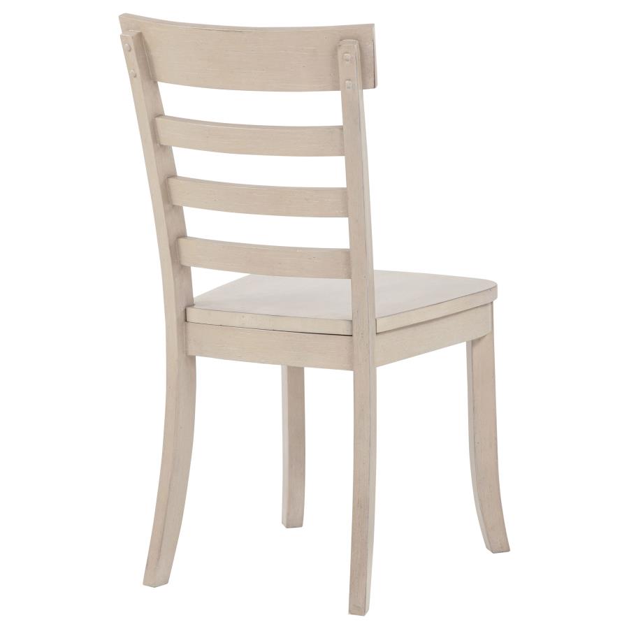 Home & Sleep Outlet - Orrison Ladder Back Dining Side Chair Linen (Set of 2)