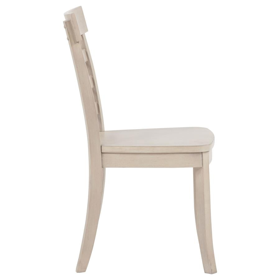 Home & Sleep Outlet - Orrison Ladder Back Dining Side Chair Linen (Set of 2)