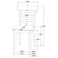 Orrison Ladder Back Dining Side Chair Linen (Set of 2)