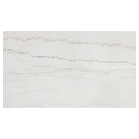 Averill 72-inch Rectangular White Marble Top Dining Table Coffee Bean