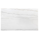 Averill 72-inch Rectangular White Marble Top Dining Table Coffee Bean