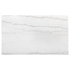 Home & Sleep Outlet - Averill 72-inch Rectangular White Marble Top Dining Table Coffee Bean