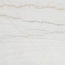 Averill 72-inch Rectangular White Marble Top Dining Table Coffee Bean
