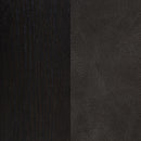 Averill Faux Leatherette Upholstered Dining Side Chair Dark Grey (Set of 2)