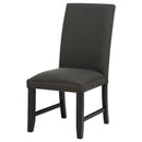 Berning Fabric Upholstered Parson Side Chair Charcoal (Set of 2)