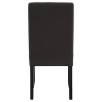 Berning Fabric Upholstered Parson Side Chair Charcoal (Set of 2)