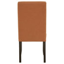 Berning Fabric Upholstered Parson Side Chair Salmon Orange (Set of 2)