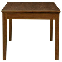 Atwood 5-piece Rectangular Wood Dining Set Warm Brown