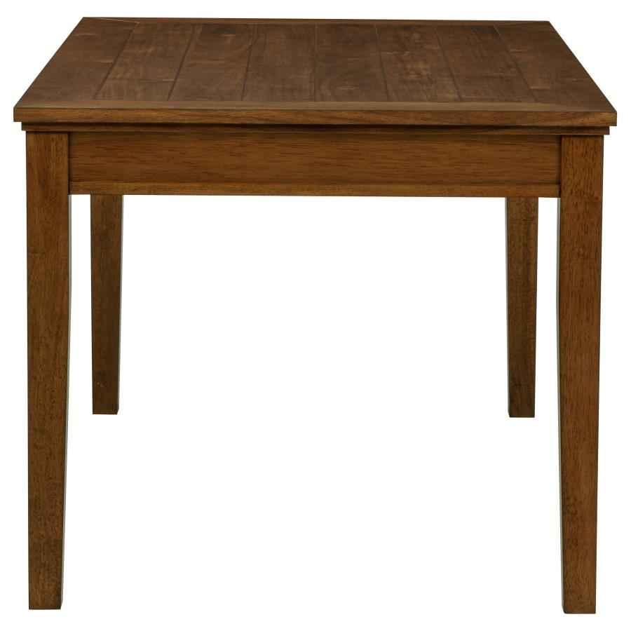 Atwood 5-piece Rectangular Wood Dining Set Warm Brown