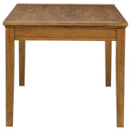 Home & Sleep Outlet - Atwood 5-piece Rectangular Wood Dining Set Warm Brown