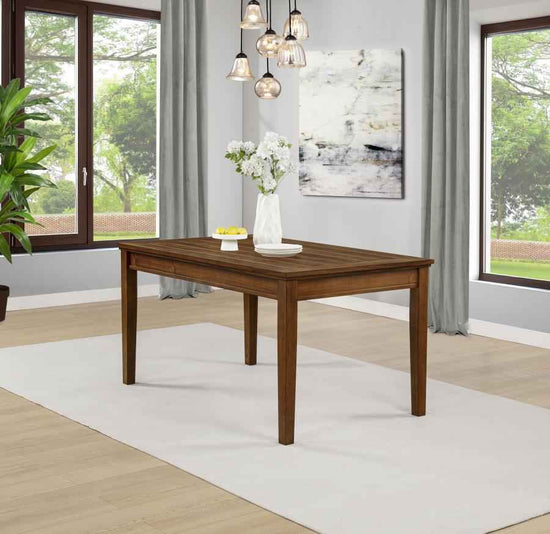 Atwood Rectangular Wood Dining Table Warm Brown