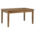 Home & Sleep Outlet - Atwood Rectangular Wood Dining Table Warm Brown