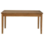 Home & Sleep Outlet - Atwood Rectangular Wood Dining Table Warm Brown
